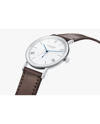 Orologio Nomos Glashütte Ludwig 38 con Cinturino Marrone