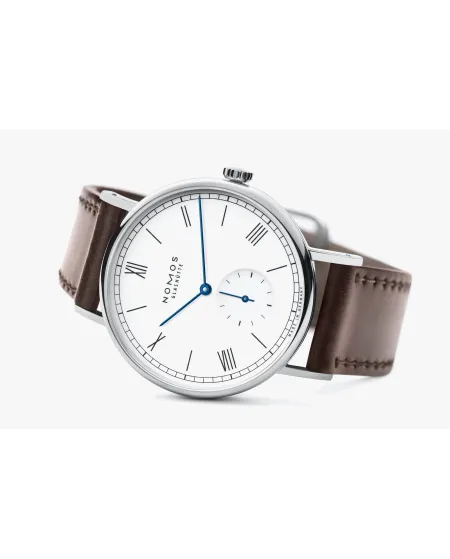 Orologio Nomos Glashütte Ludwig 38 con Cinturino Marrone