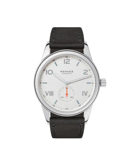 Orologio Nomos Glashütte Club Campus 38 con Quadrante Bianco