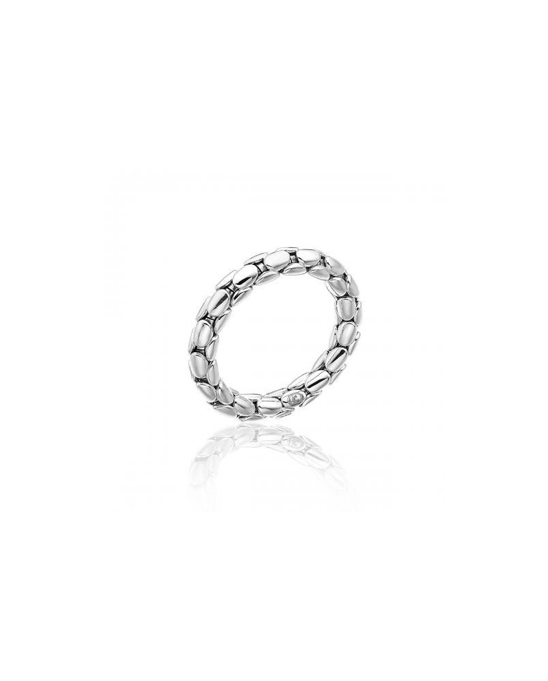 Bague extensible Chimento en or blanc