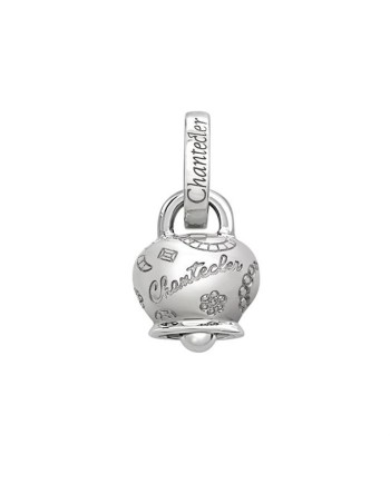 Ciondolo Chantecler Suamèm in Oro Bianco con Campanella