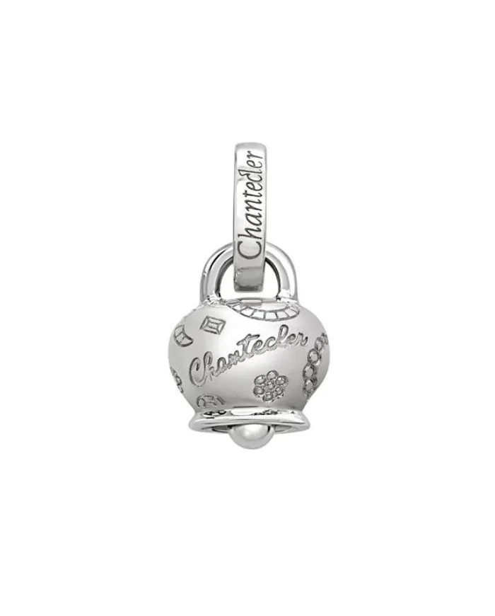 Ciondolo Chantecler Suamèm in Oro Bianco con Campanella