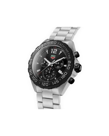 Cronografo Tag Heuer Formula 1 con Quadrante Nero e Bracciale in Acciaio
