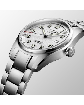 Orologio Longines Spirit con Quadrante Argento e Bracciale in Acciaio
