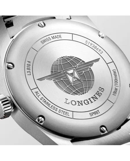 Orologio Longines Spirit con Quadrante Argento e Bracciale in Acciaio