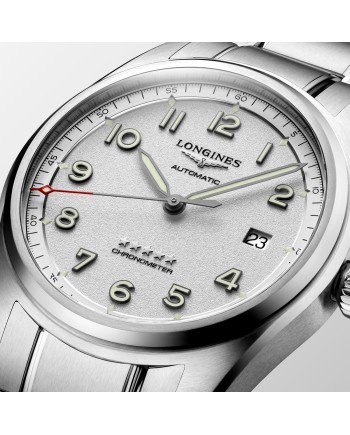 Orologio Longines Spirit con Quadrante Argento e Bracciale in Acciaio