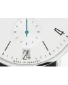 Orologio Nomos Glashütte Tangente 38 Datario con Quadrante Argento e Cinturino in Pelle Nero