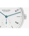 Orologio Nomos Glashütte Tangente 38 Datario con Quadrante Argento e Cinturino in Pelle Nero