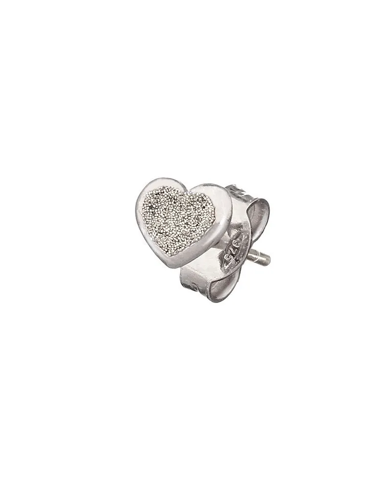 Mono Orecchino Dodo Mariani In Argento con Cuore e Brillantini