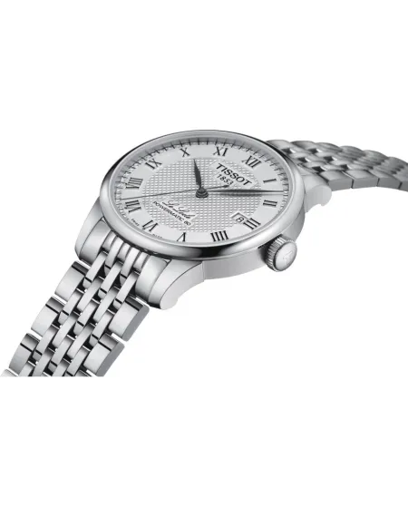 Orologio Tissot Le Locle Powermatic 80 con Quadrante Argento e Cinturino in Acciaio