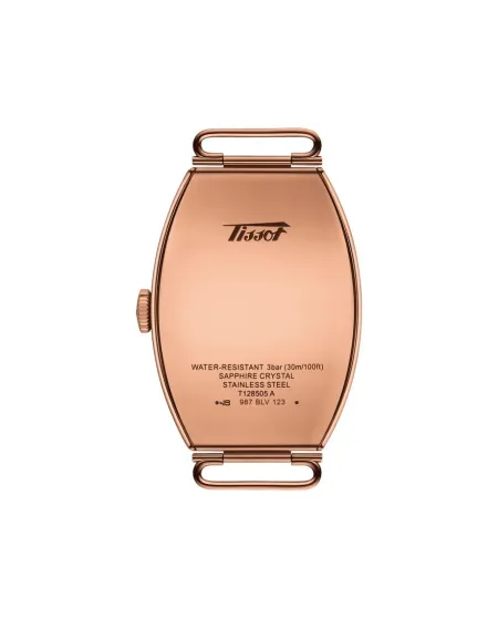 Orologio Tissot Heritage Porto Pvd Oro Rosa con Quadrante Argento e Cinturino in Pelle Marrone
