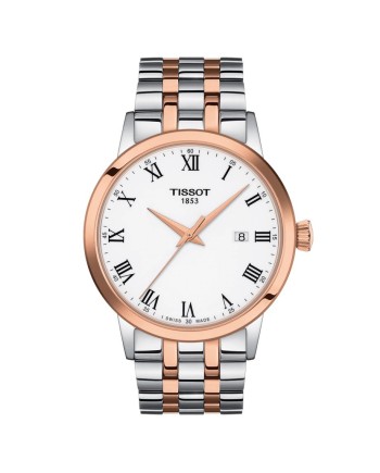 Orologio Tissot Classic Dream Pvd con Quadrante Bianco e Bracciale in Acciaio