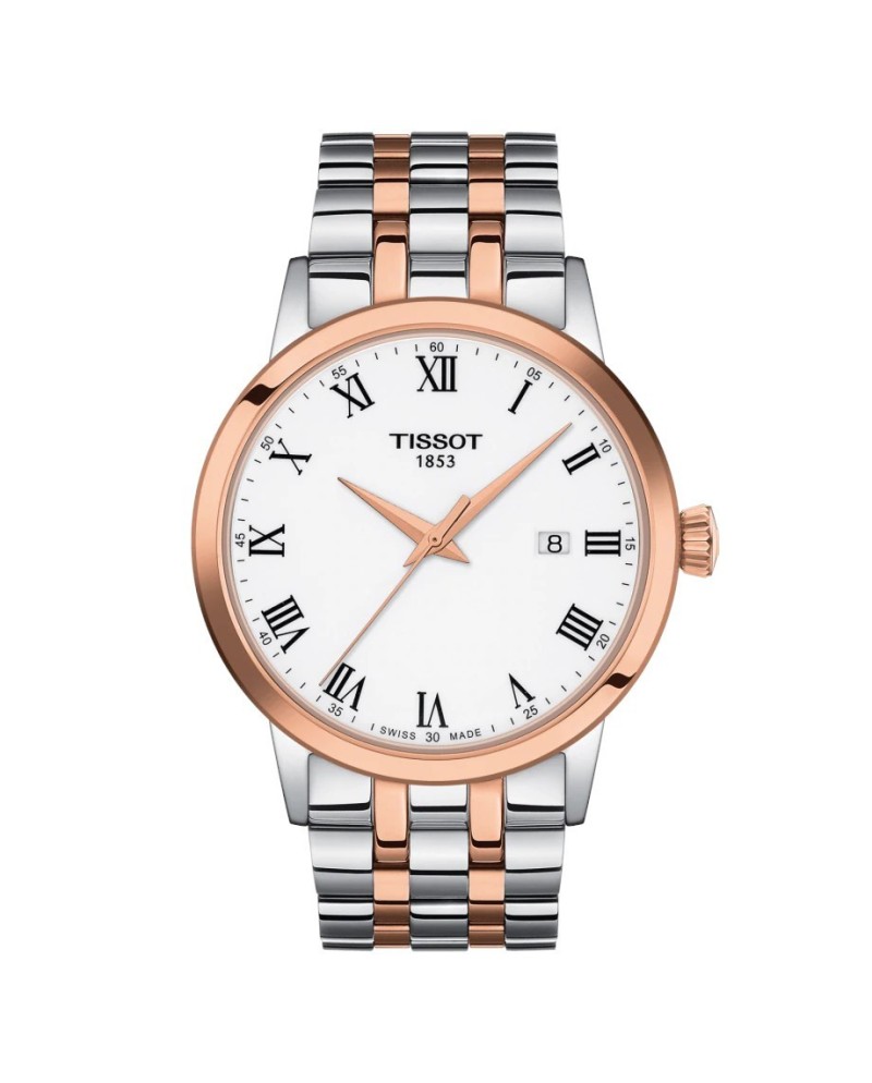 Orologio Tissot Classic Dream Pvd con Quadrante Bianco e Bracciale in Acciaio