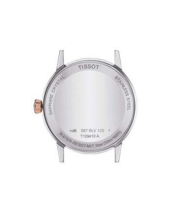 Orologio Tissot Classic Dream Pvd con Quadrante Bianco e Bracciale in Acciaio