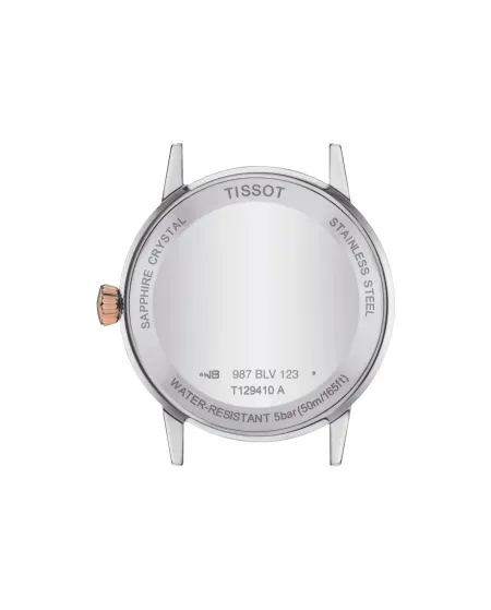 Orologio Tissot Classic Dream Pvd con Quadrante Bianco e Bracciale in Acciaio