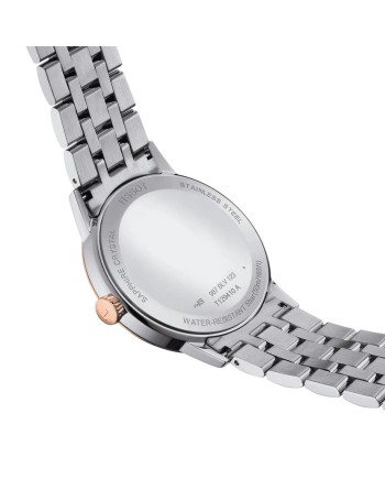 Orologio Tissot Classic Dream Pvd con Quadrante Bianco e Bracciale in Acciaio