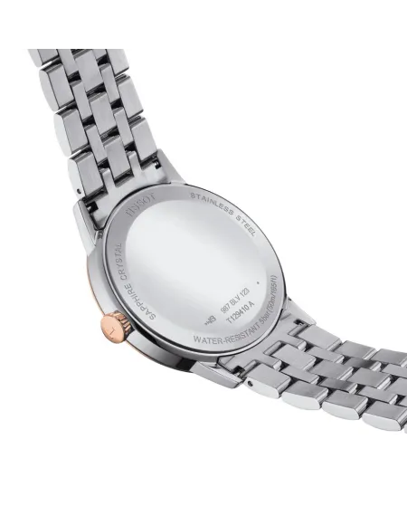 Orologio Tissot Classic Dream Pvd con Quadrante Bianco e Bracciale in Acciaio