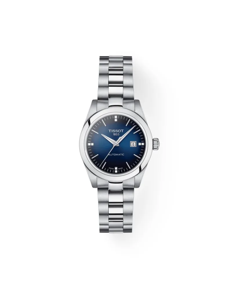 Orologio Tissot T-My Lady Automatic con Quadrante Blu, Diamanti e Due  Cinturini | Gioielleria Casella | Orologi automatici