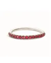 Recarlo Anniversary Band Ring in White Gold and Rubies