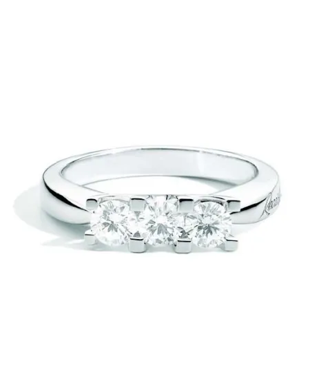Bague Trilogie Recarlo Maria Teresa en Or Blanc et Diamants