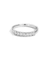 Recarlo Anniversary Ring in White Gold with Diamond Pavé
