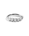 Recarlo Face Round 5 Stone Band Ring in White Gold and Diamonds
