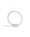 Recarlo Face Cube Eternity Ring in White Gold with Diamonds