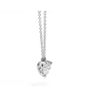 Pendentif Recarlo Anniversaire Amour en or blanc avec diamant en forme de cœur