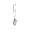 Recarlo Anniversary Love White Gold Pendant with Heart-Shaped Diamond