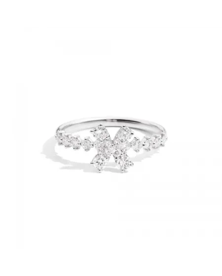 Anello Recarlo Trilly in Oro Bianco con Diamanti