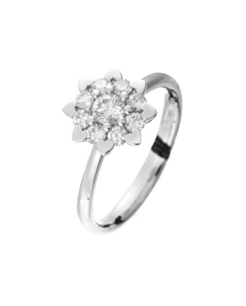 Anello Recarlo Bouquet in Oro Bianco con Diamanti