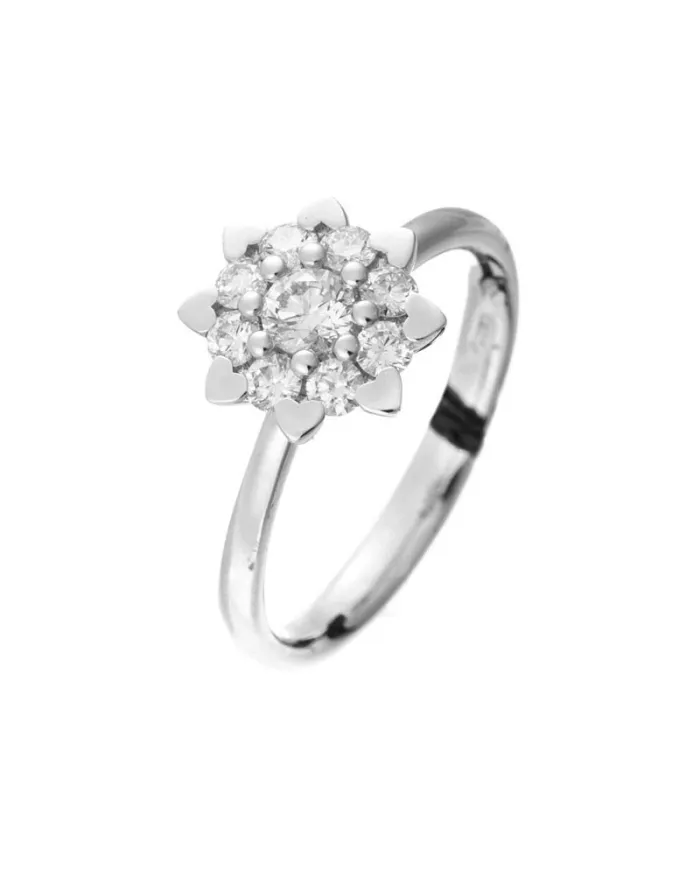 Anello Recarlo Bouquet in Oro Bianco con Diamanti