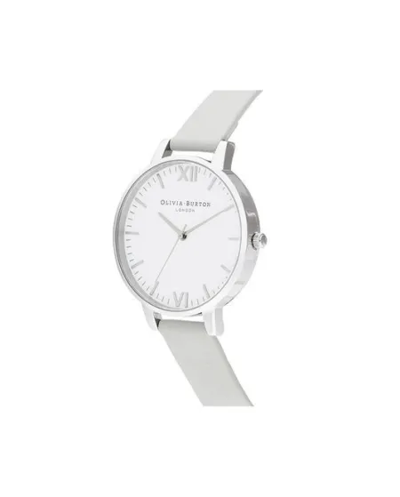 Orologio Olivia Burton con Quadrante Bianco e Cinturino in Pelle