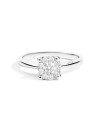 Recarlo Love Knot Solitaire Ring in White Gold with Diamonds