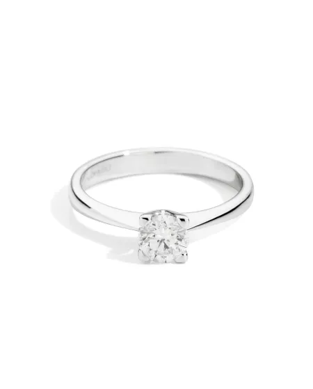 Bague solitaire Recarlo Maria Teresa en or blanc avec diamant pur