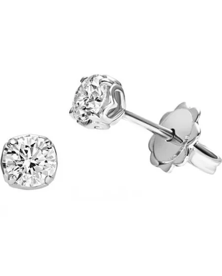 Orecchini Punto Luce Recarlo Anniversary in Oro Bianco 0,21 ct