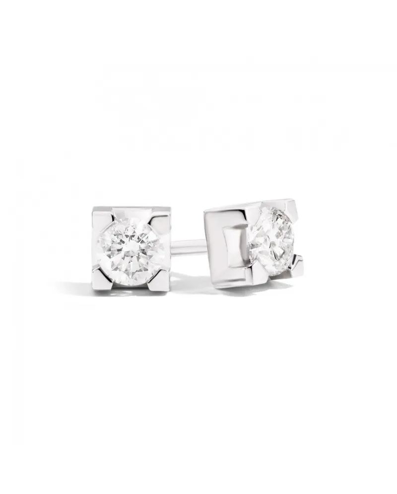 Orecchini Punto Luce Recarlo Maria Teresa in Oro Bianco con Diamanti 0,53 ct Orecchini Punto Luce Recarlo Maria Teresa in Oro Bianco con Diamanti 0,53 ct