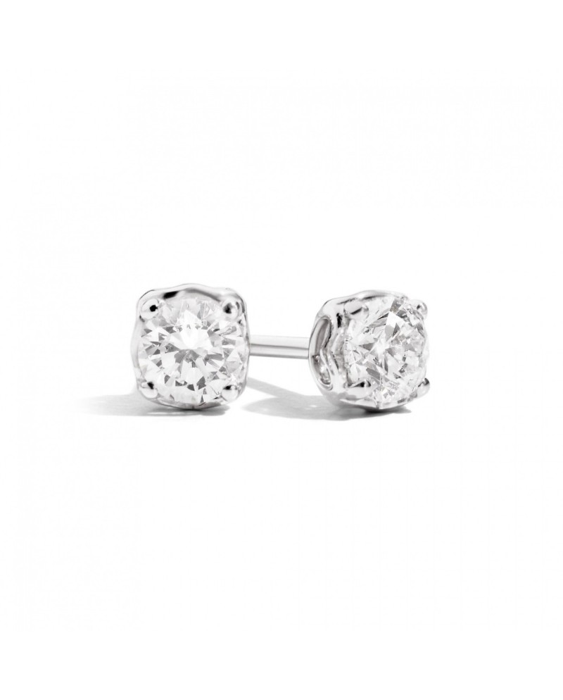 Boucles d'oreilles Recarlo Anniversary Light Point en or blanc avec diamants