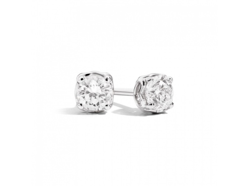 Recarlo Anniversary Light Point Earrings in White Gold with Diamonds