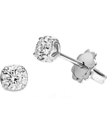 Recarlo Anniversary Light Point Earrings in White Gold with Diamonds