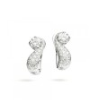 Orecchini Punto Luce Recarlo Anniversary in Oro Bianco con Pavè di Diamanti