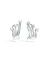 Orecchini Trilogy Recarlo Eternity in Oro Bianco con Pavè di Diamanti
