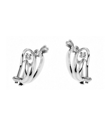 Orecchini Trilogy Recarlo Eternity in Oro Bianco con Diamanti