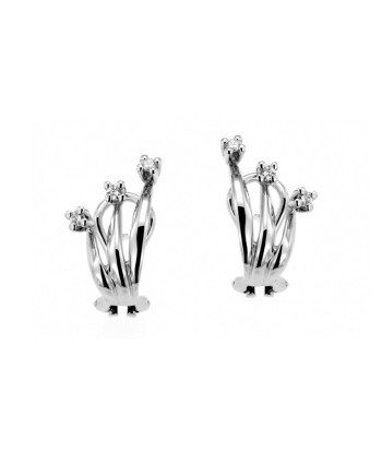 Orecchini Trilogy Recarlo Eternity in Oro Bianco con Diamanti