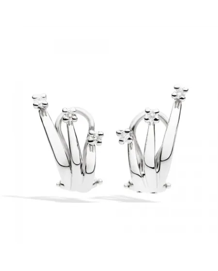 Orecchini Trilogy Recarlo Eternity in Oro Bianco con Diamanti