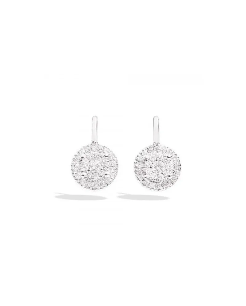 Orecchini Monachella Recarlo Bisanzio in Oro Bianco con Diamanti Orecchini Monachella Recarlo Bisanzio in Oro Bianco con Diamanti
