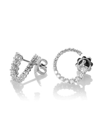 Orecchini Fantasia Recarlo in Oro Bianco con Diamanti