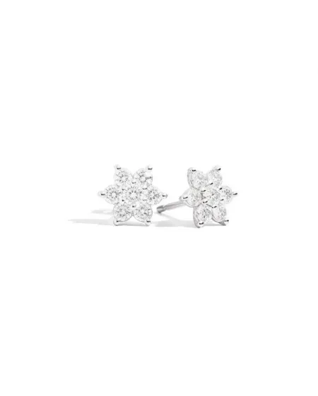 Orecchini Rosetta Recarlo Bouquet in Oro Bianco con Diamanti