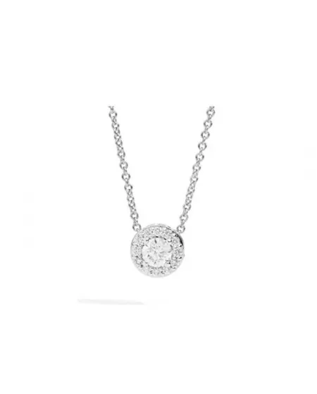 Collier Recarlo Anniversaire en or blanc Point Light avec diamants