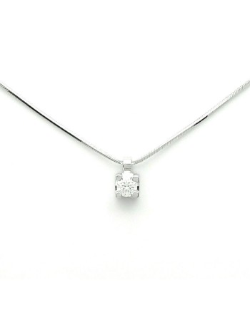 Pendentif Recarlo Maria Teresa en or blanc avec diamant